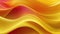 Abstract 3D aurora, undulating like silk, radiant yellow gradient, background