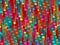 Abstract 3D background. Multi-colored motley striped background