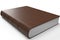 Abstract 3d background with tome encyclopedia book bound in brown leather