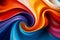 Abstract 3D Colorful Swirl Liquid Wave Background