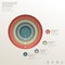 Abstract 3d concentric infographics