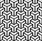 Abstract 3d cubes geometric seamless pattern in black and white, vector