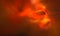 Abstract 3d digital illustration of tunnel or portal in blazing solar space. Red hot cluster of rushing flames. Sci fi conceptual