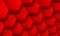 Abstract 3D geometric background, red hexagons shapes