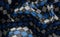 Abstract 3D Illustration Blue Checker Argyle Pattern Textile Background