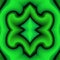 Abstract 3d ornate wavy motif in bright green colors