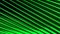 Abstract 3d parallel green stripes moving on a black background, seamless loop. Motion. Diagonal movement of straight