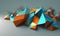 Abstract 3D Polygonal Background
