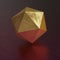 Abstract 3d render with geometric figure - Icosahedron