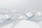 Abstract 3D Rendering of Low Poly White Surface