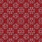 Abstract 3d rendering white sphere pattern on red background