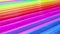 Abstract 3d seamless bright background in 4k. Rainbow multicolored stripes move cyclically in simple cartoon creative