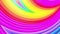 Abstract 3d seamless bright background in 4k with rainbow tapes. Rainbow multicolored stripes move cyclically in simple