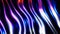 Abstract 3d wavy background, dark waves with multicolor lights, liquid metallic pattern render illustration