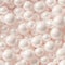 Abstract 3d white background, organic shapes seamless pattern, round pearl spheres texture.