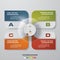 Abstract 4 steps modern presentation chart infographics elements