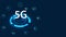 Abstract 5G concept, wireless network technology, Internet of Things, faster response, can receive and transmit a lot of data, on