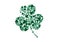 Abstract abstract Shamrock leaf vector