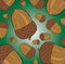 abstract acorn pattern
