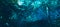 Abstract acrylic paint background blue ocean space