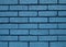 Abstract advertising, blue stone-work wall decorative brickwork modern dynamic pattern