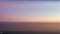 Abstract aerial panoramic view of sunset over ocean. Nothing but sky and water. Beautiful serene scene. Vector illustration