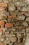 Abstract aged stone brick wall