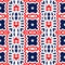 Abstract American Patriotic Seamless Pattern