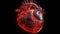 Abstract anatomy symbol heart, artery, vein, fiber generated by AI