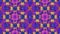 Abstract animated changing kaleidoscope mosaic background seamless loop video purple colors