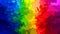 Abstract animated stained background seamless loop video vibrant vertically striped rainbow full color spect
