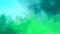 Abstract animated stained background seamless loop video - watercolor effect - neon blue cyan and green color