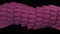 Abstract animation of multicolored 3d glossy snake or dragon scales moving smoothly on the black background. Animation