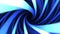 Abstract animation of spiral ribbon lines. Hypnotic background of swirling in center of the lines in different shades of