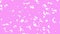 Abstract animation of white morphing shapes on pink background. Seamless loop animated background, wallpaper.