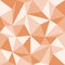 Abstract apricot crush geometric seamless pattern with triangles, vector