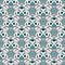 Abstract aqua floral shapes pattern