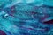 Abstract aquamarine liquid background, paint splash, swirl pattern and water drops, beauty gel and cosmetic texture