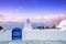 Abstract architecture of cycladic aegean traditional buildings, Santorini.