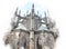 abstract architecture sketch style image of outdoors view of Prague cathedral