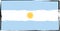 Abstract ARGENTINIAN flag or banner