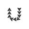 Abstract arrows direction vector icon