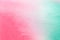 Abstract art background light cyan and pink colors. Watercolor painting on canvas