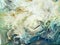 Abstract art blue and green painting, creative hand painted background, marble texture
