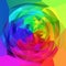 Abstract art geometric swirl background - full spectrum rainbow colored