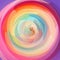 Abstract art geometric swirl background - full spectrum rainbow colored - vibrant purple, pink, yellow, green, blue, orange