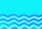 Abstract art light blue background with white and sapphire colors wavy lines and copy space
