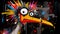 Abstract Art: Ostrich Hei Hei From Moana In Basquiat, Picasso Style