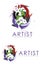 Abstract artist logo