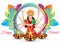 Abstract artistic colorful navratri background